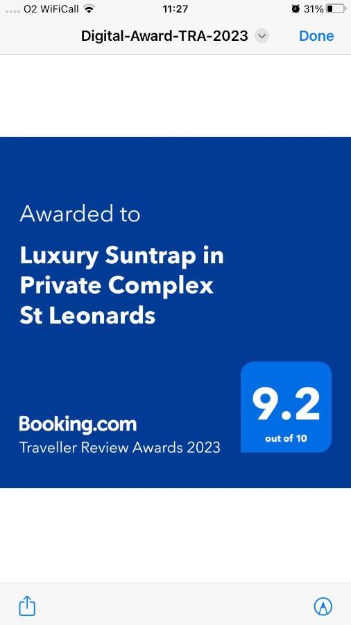 Luxury Suntrap In Private Complex St Leonards Apartment Hastings Exterior foto